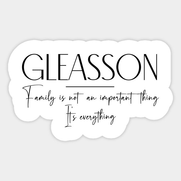 Gleasson Family, Gleasson Name, Gleasson Middle Name Sticker by Rashmicheal